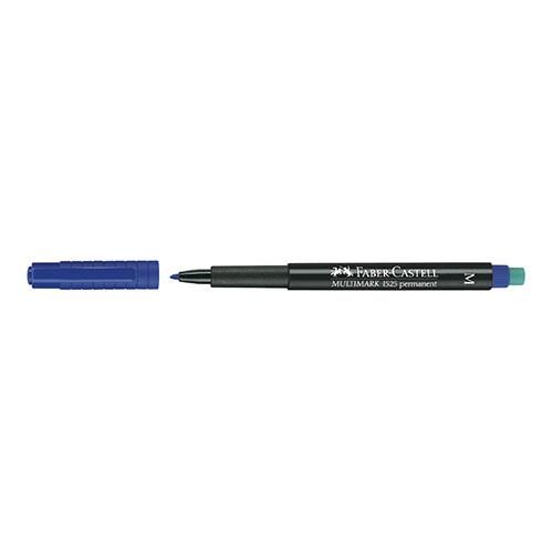MARCADOR FABER-CASTELL ACETATO 1525-M AZUL , Faber castell , MARCFAB014 , 4005401525516